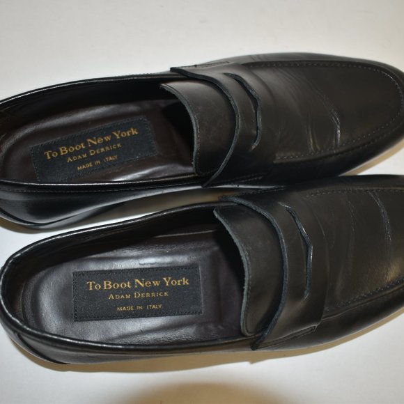 To Boot New York Portofino Penny Loafer Black Leather Size 8 MSRP $395 main image 7